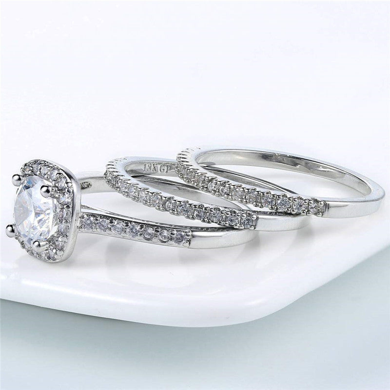 Graceful Classy Women's Popular Engagement Electroplated Ring