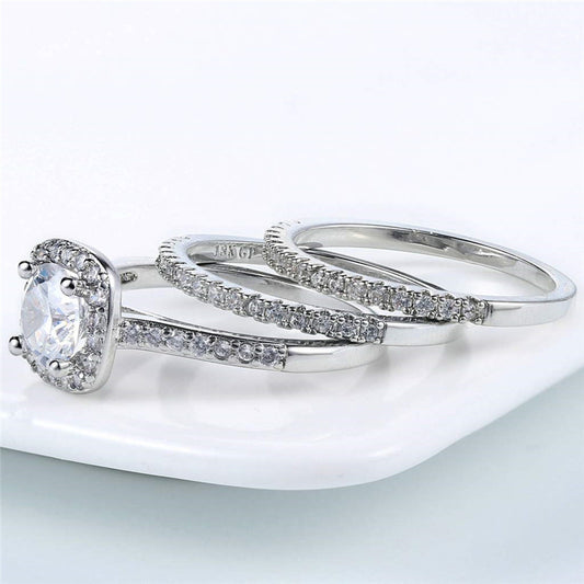 Graceful Classy Women's Popular Engagement Electroplated Ring