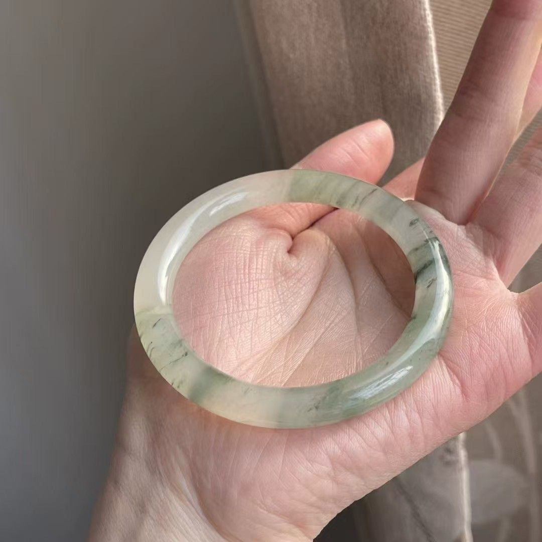 Rock Jade Bangle Round Bar Imperial Concubine Live Bracelet