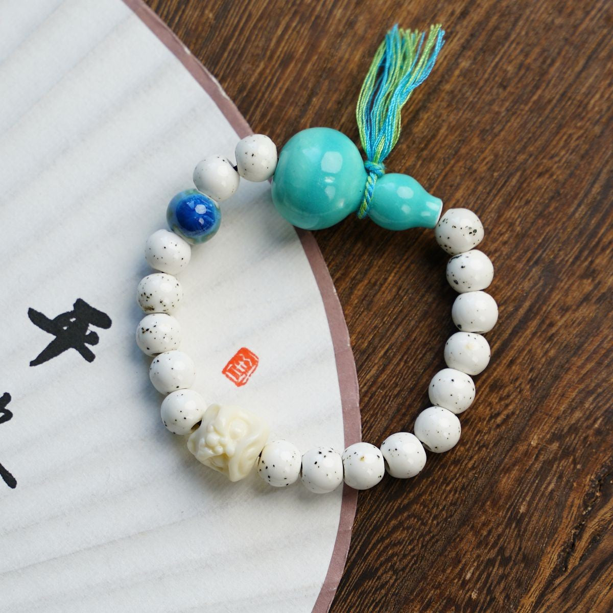 Ceramic National Style Gift Hand-woven Fresh Wild Chinese Bracelet