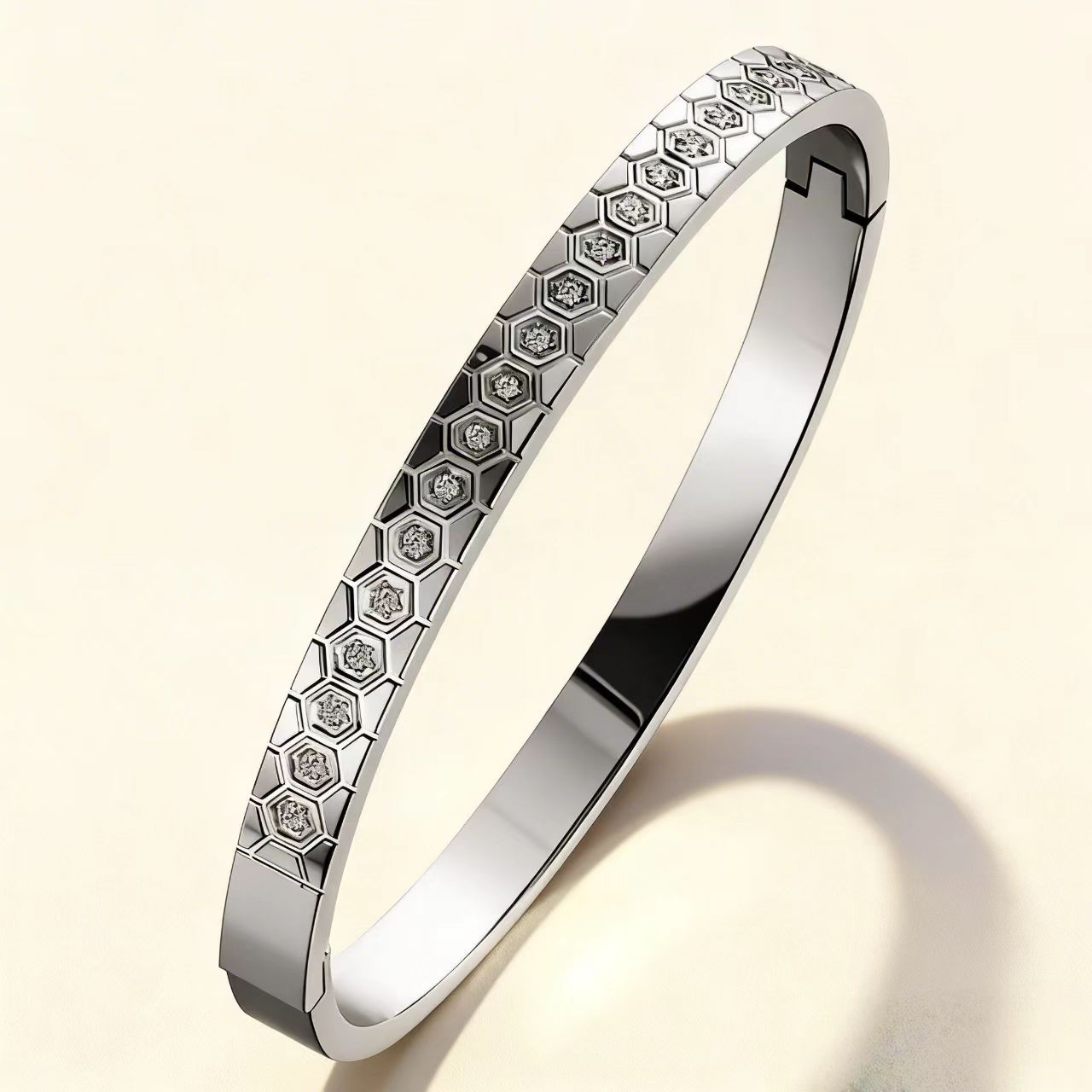 Titanium Steel Female Diamond High-grade Stainless Bracelet