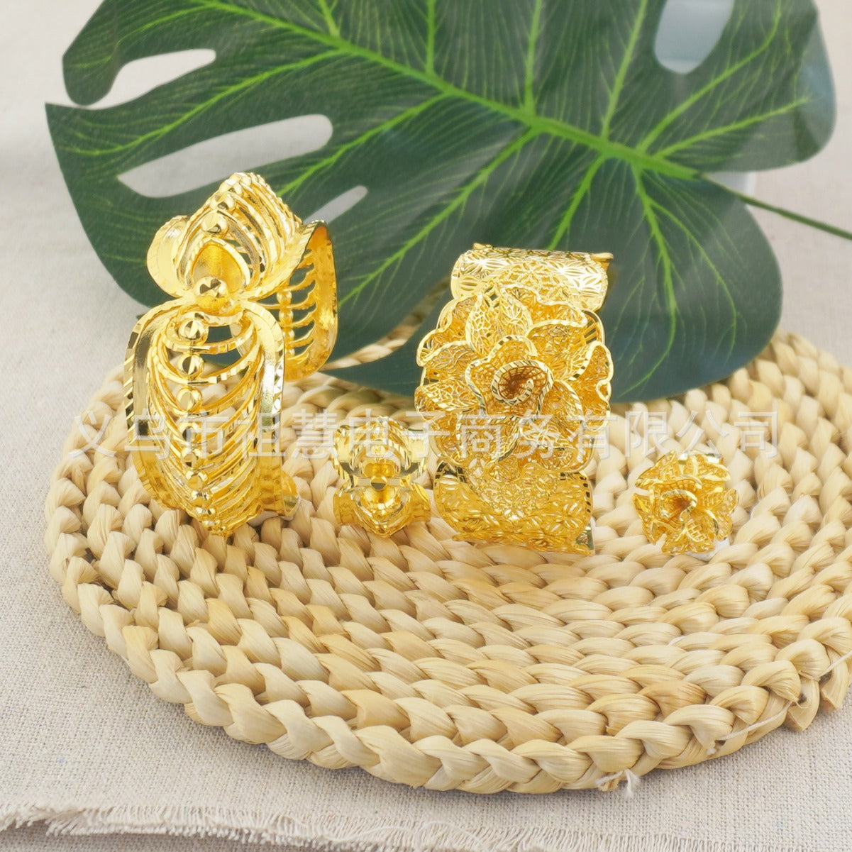 Women's Luxury Wedding Flowers Bridal Gift Bracelet