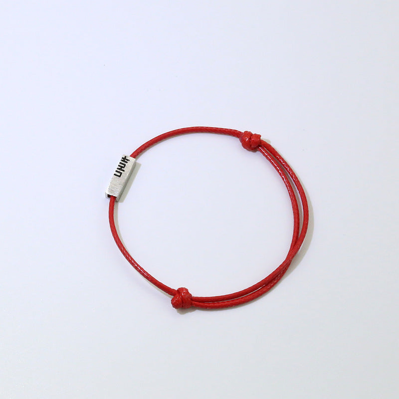 Women's & Men's Wedding Red Rope And Love Affairs Confession Bracelets