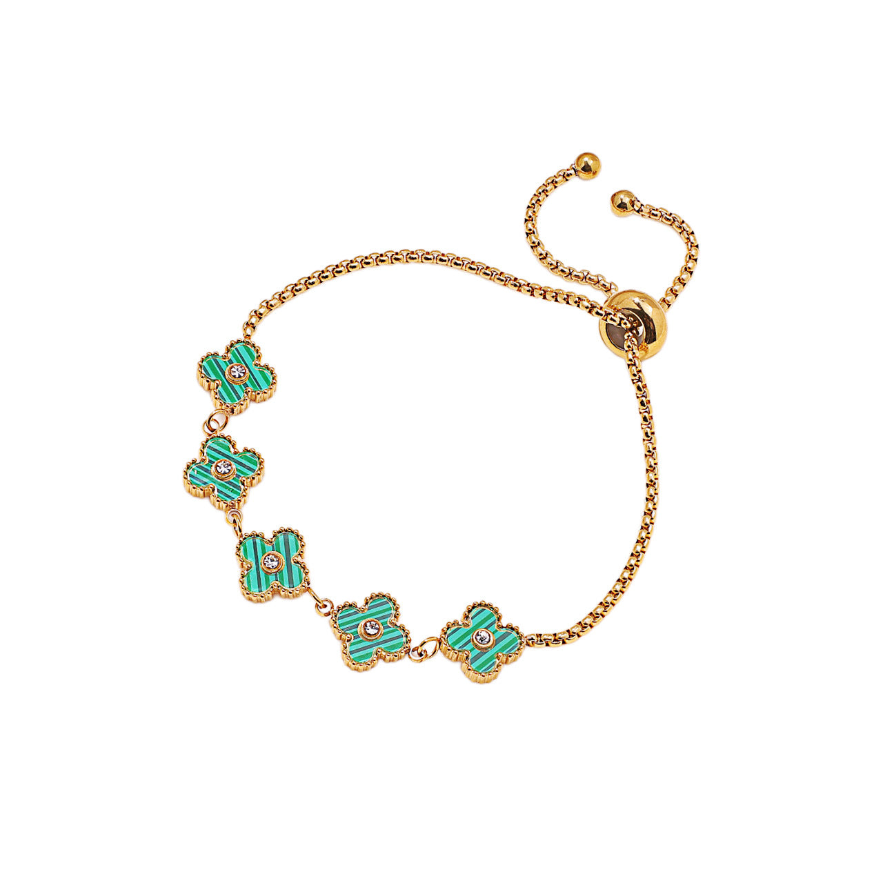 Light Luxury Titanium Steel No Fading Clover Female Bracelet