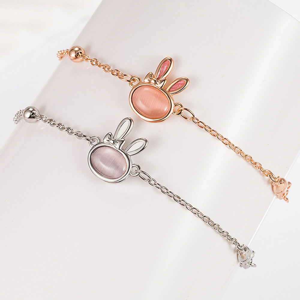 Bracelets d'ornement de mode de luxe abordables en forme de lapin