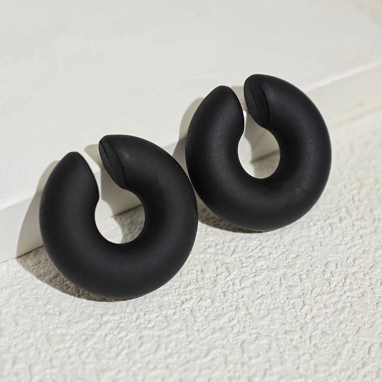 Acrylic Candy Color Matte Simple Design Ear Clip