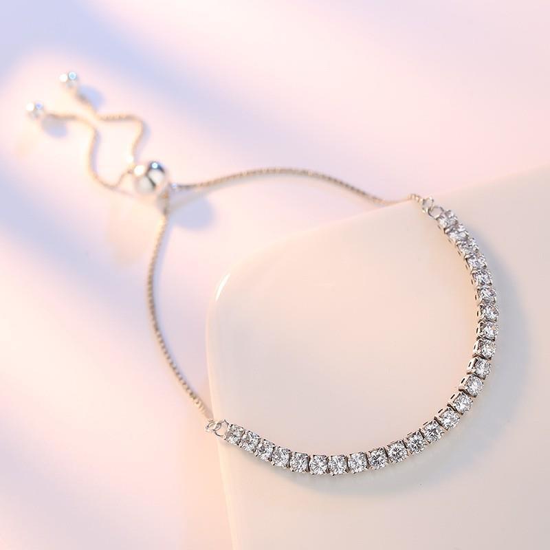 Cristal de Zircon de Tennis pour femmes, pour Bracelets de style coréen