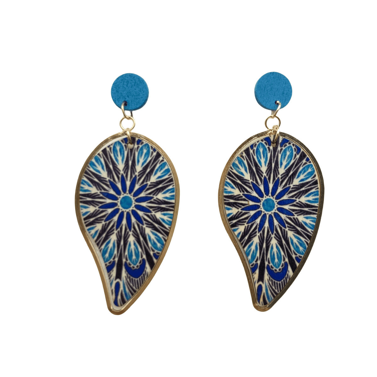 Beautiful Versatile Retro Blue Bohemian Jewelry Earrings