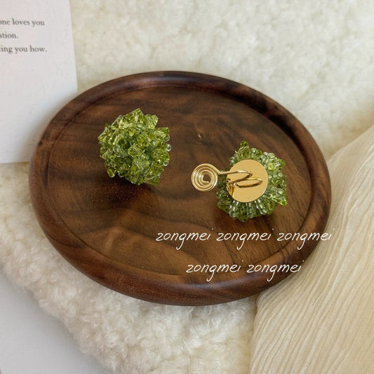 Fresh Beaded Niche High Sense Holiday Unique Without Pierced Ears Rings
