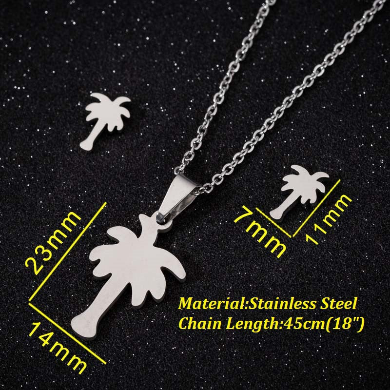 Animal Three-piece Fashion Geometry Pattern Gesture Necklaces