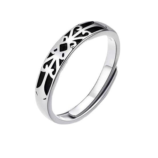 Women's & Men's Princess Knight Couple Advanced Girlfriends Open Ring