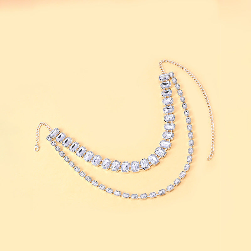 Women's Geometric High-grade Rhinestone Clavicle Chain Everyday Joker Necklaces