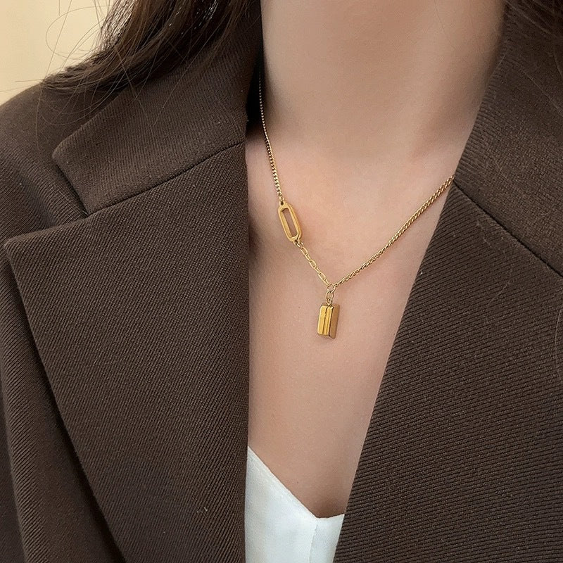 Women's Luxury Minority Titanium Steel No Fading Necklace
