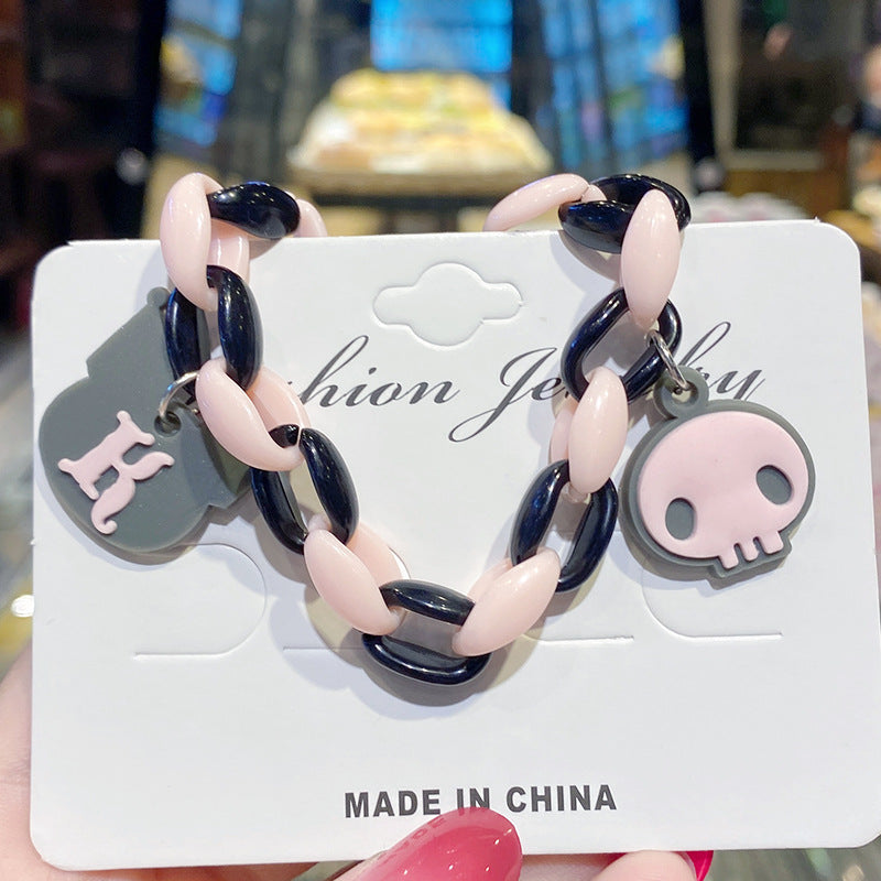 Gros bracelets de bonbons en cloche de dessin animé de chien mignon