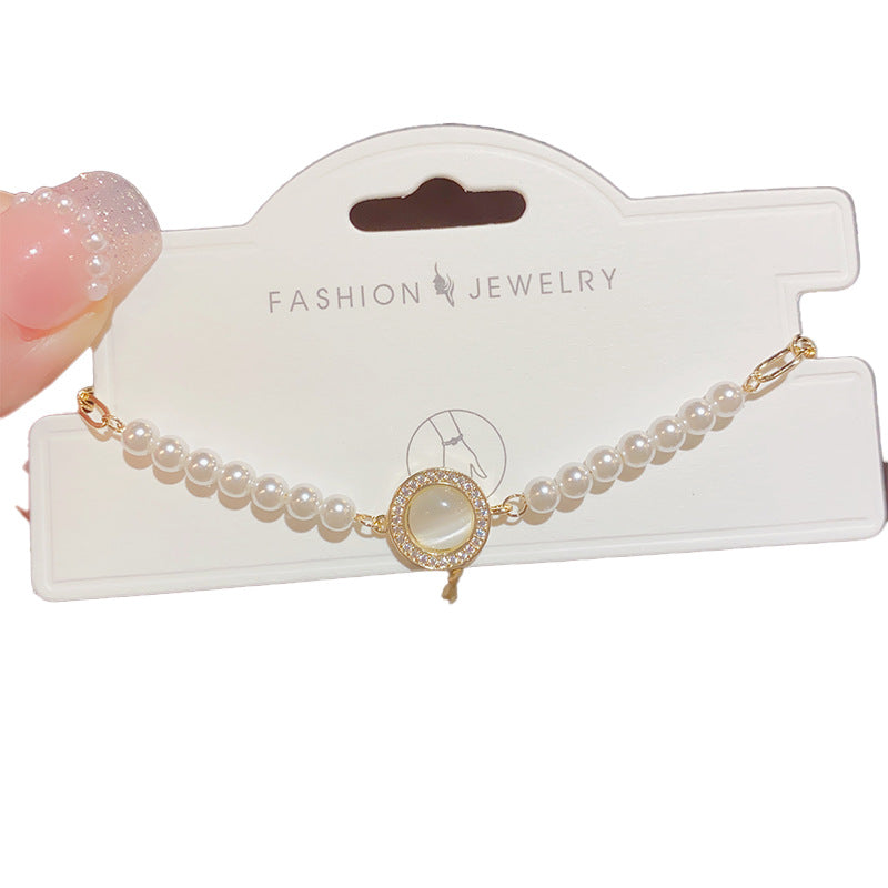 Pearl Chain Fashion Design Sense High Bracelets