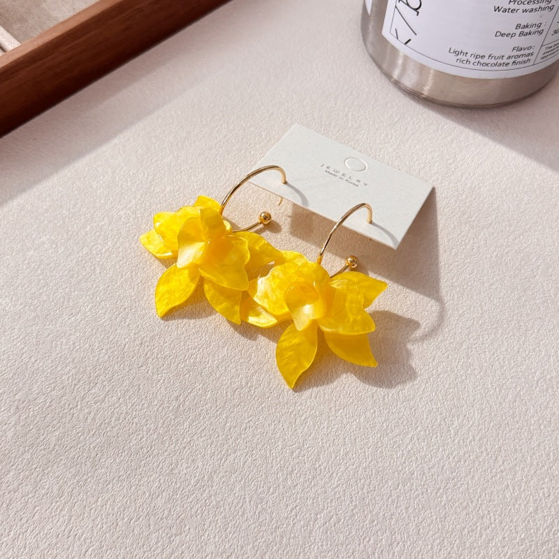 Orchid High-grade Style Gentle Temperamental Minority Rings