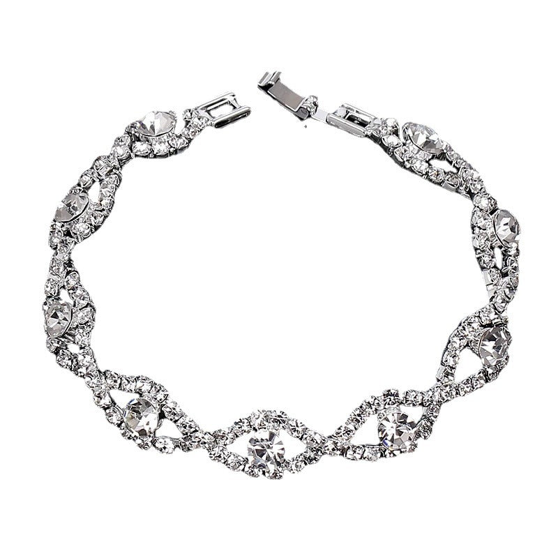 Koreanische Mode-Strass-einfache quadratische Ornament-Armbänder