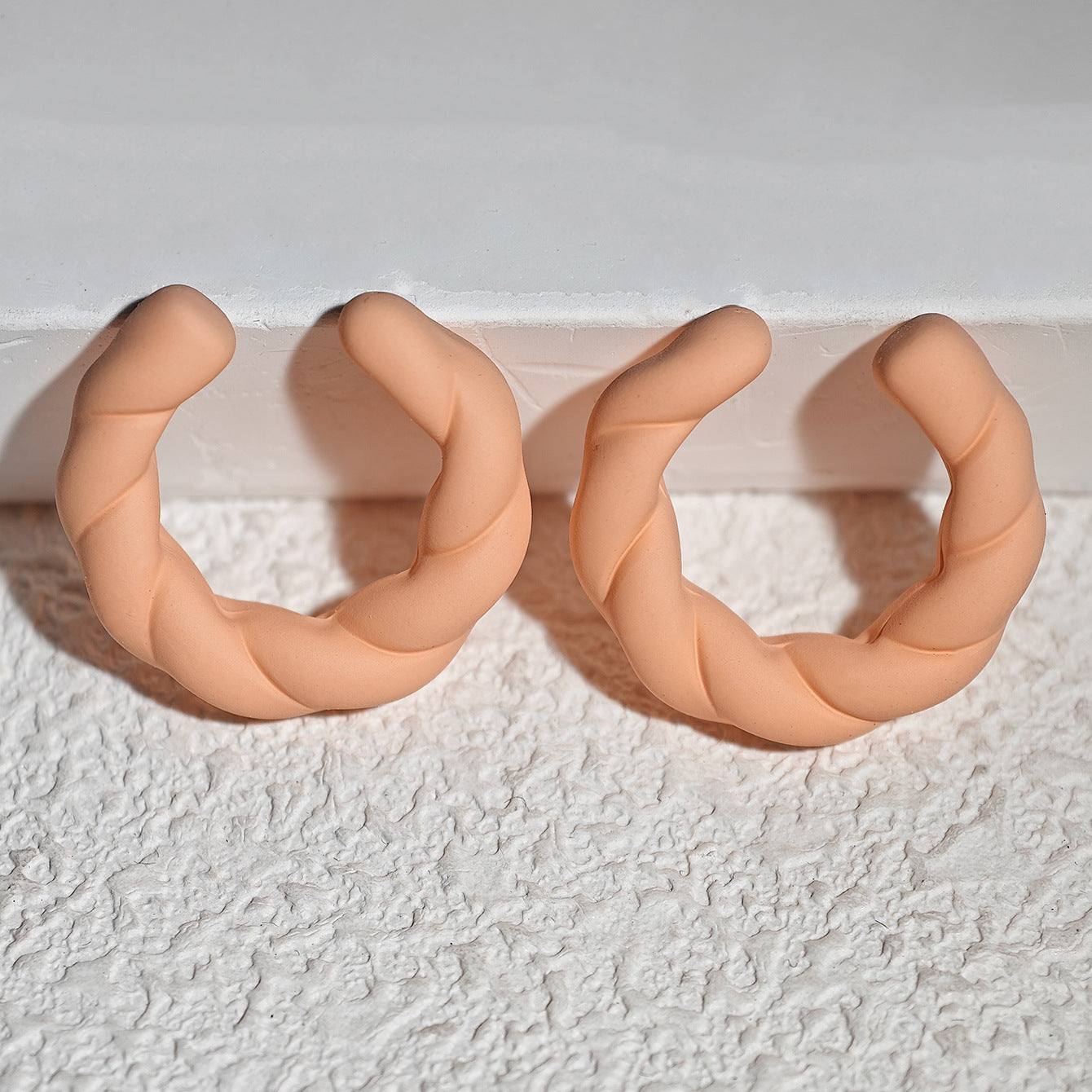 Acrylic Candy Color Matte Simple Design Ear Clip