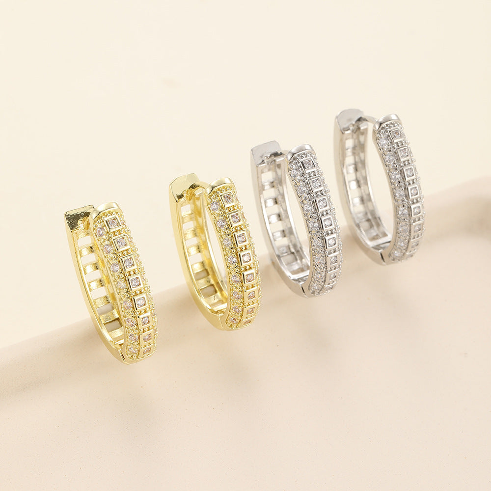 Women's Copper Over Inlaid Zircon Trendy Light Luxury Rings