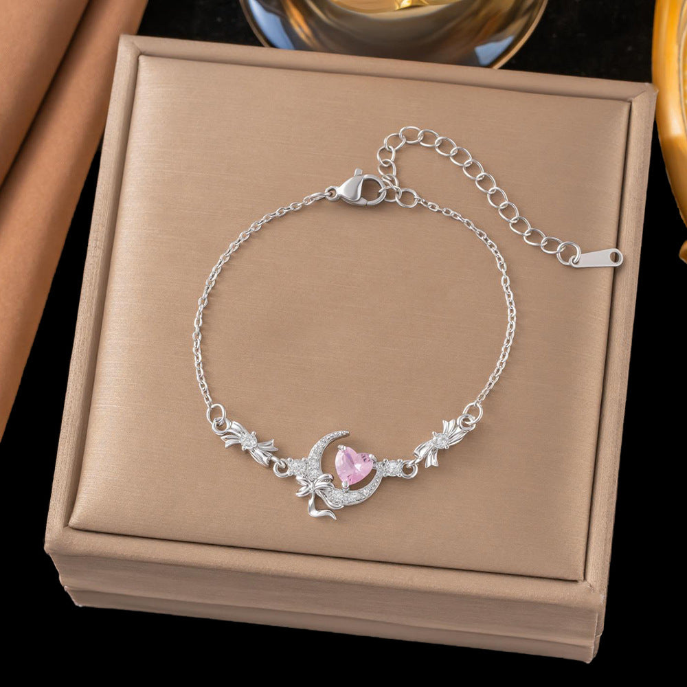 Bow Female Design Zircon High Sense Fashionable Bracelets