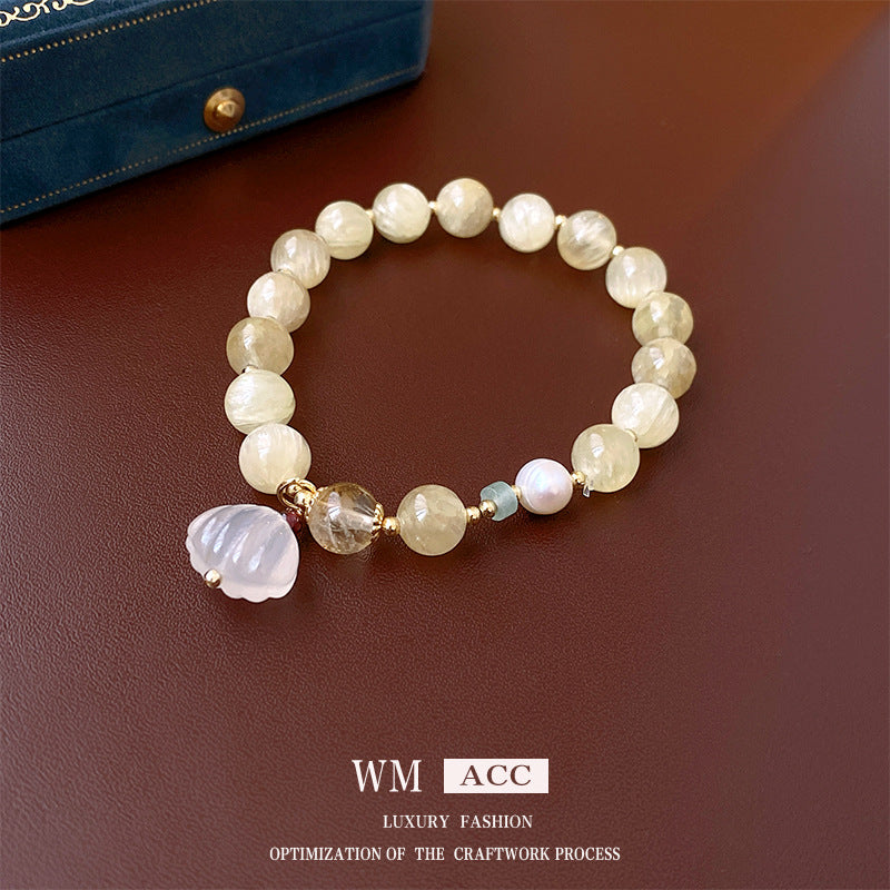 Pearl Jade Elastic Chinese Style Personality Bracelets