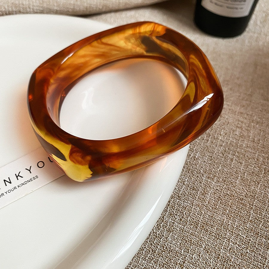 Irregular Resin Mori Style Simple Commute Light Bracelets