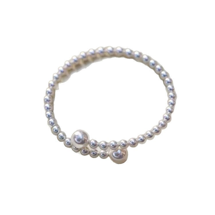 French Style Vintage Pearl Gentle Temperament Female Design Gift Simple Bracelet
