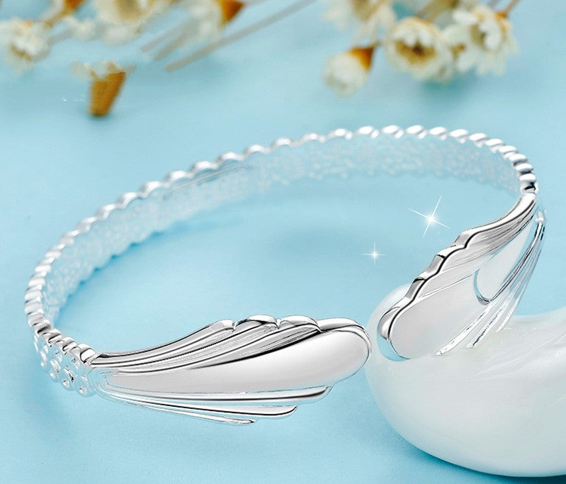 Sier Female Angel Wings Mermaid Version Fashion Chinese Valentine's Bracelets