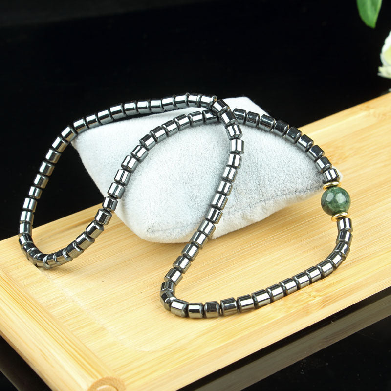 Versatile Glamorous Magnet Sweater Chain Hematite Bracelet