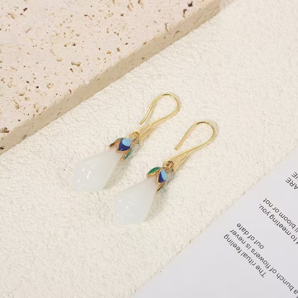 Luxury High-grade Tassel Design Sense Niche Middle Earrings