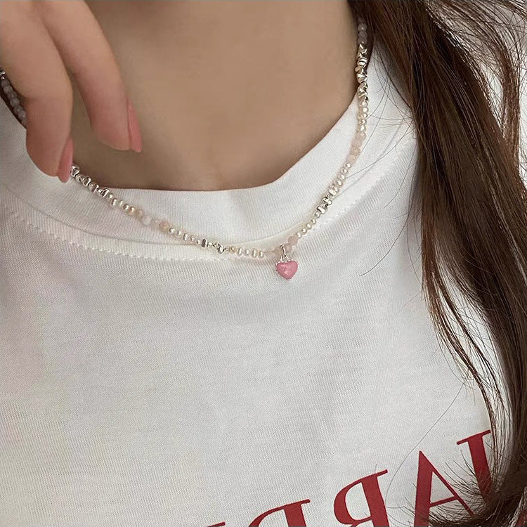 Women's Dripping Love Pearl For Simple Personalized Graceful Necklaces