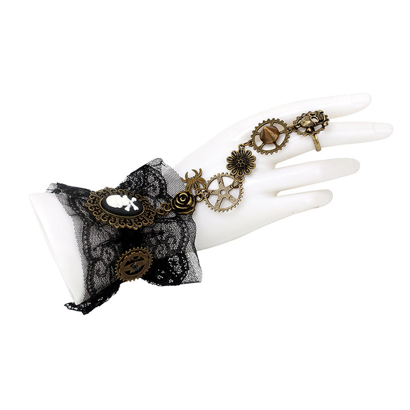 Design Exaggerated Punk Lace Trendy Vintage Bracelets