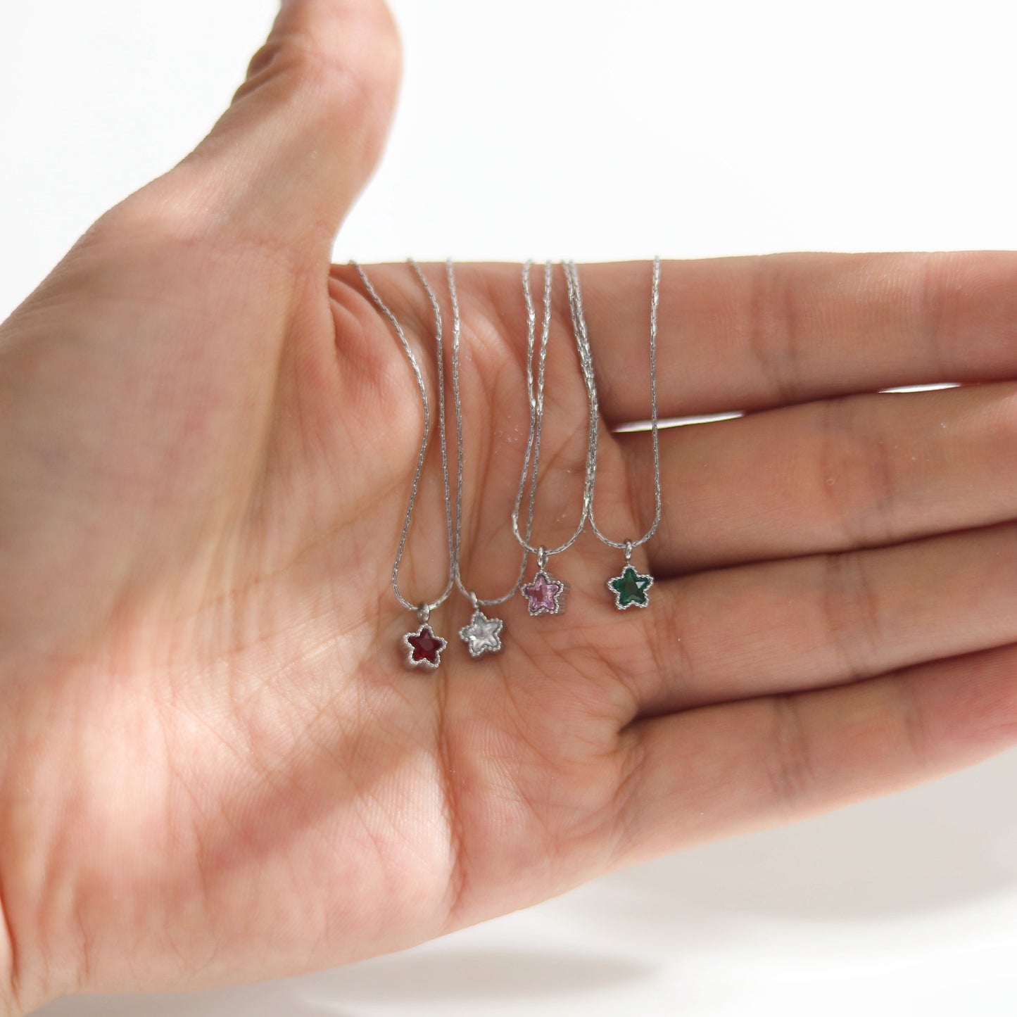 Women's Zircon Compact Mini Five-pointed Star Titanium Steel Necklace