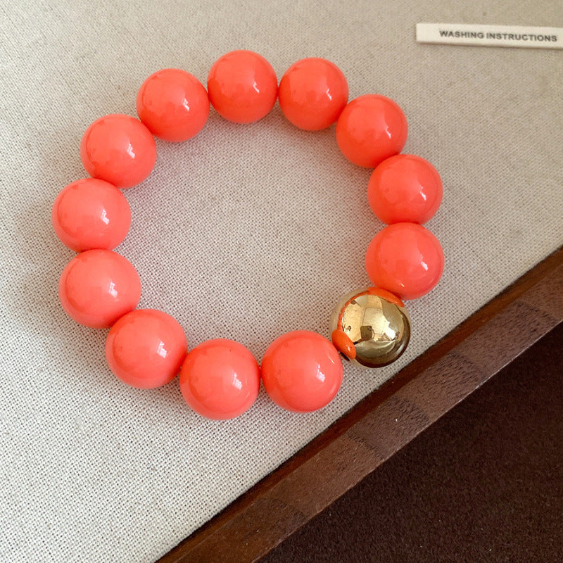 Dopamine Acrylic Beaded Sub Personality Light Luxury Bracelets