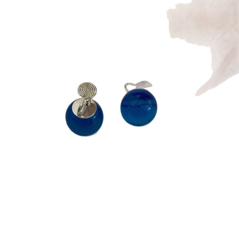 Small Size Round Beads Special Interest Simple Ear Clip