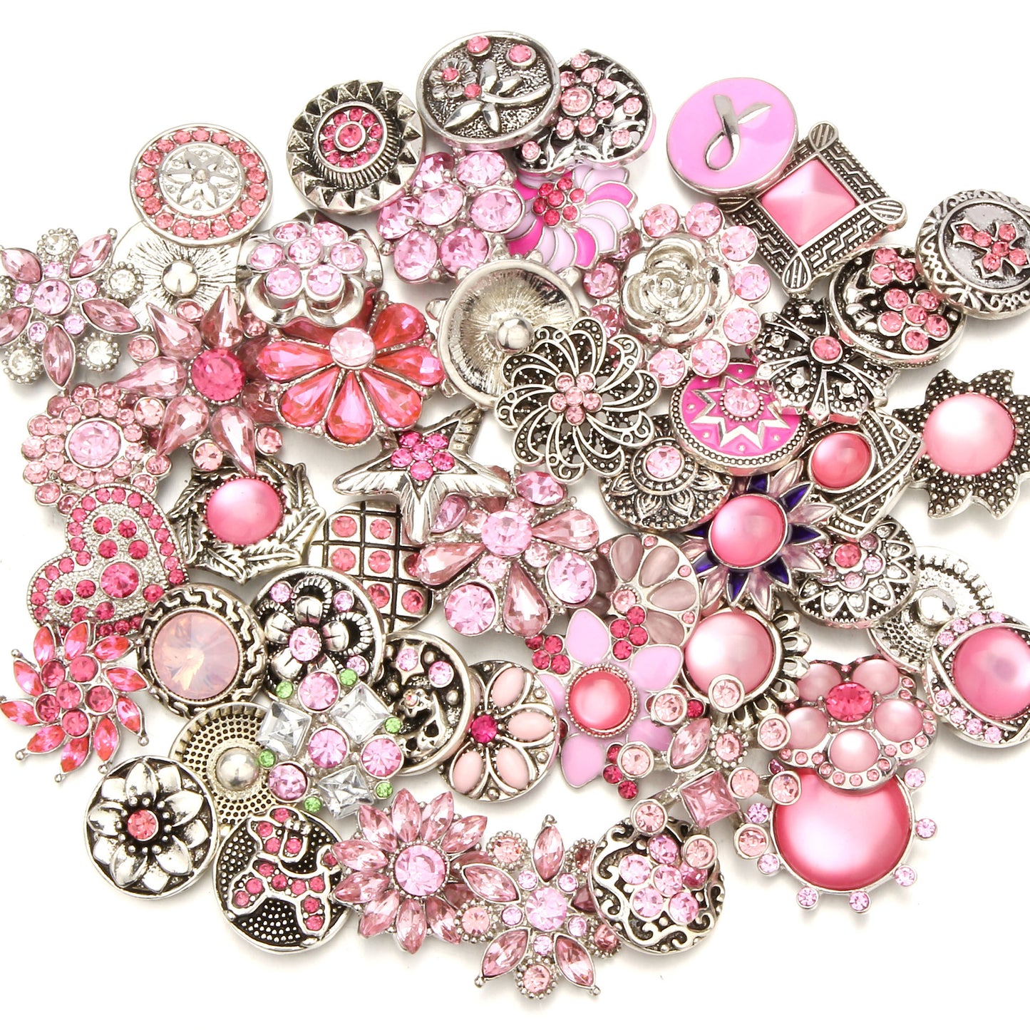 Versatile Solid Color Spot Drill Buttons Bracelets