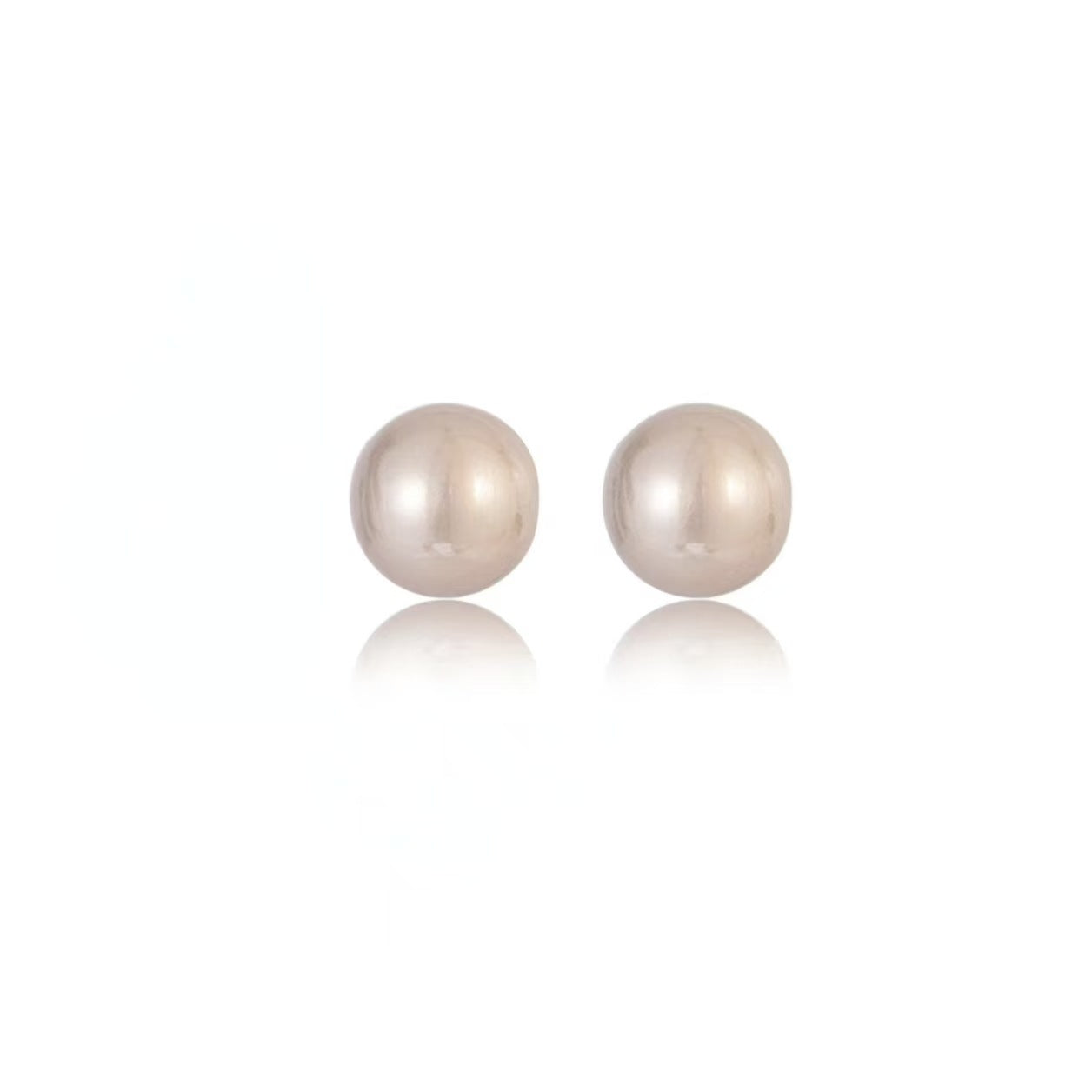 Women's Bite Bead Show Face Small Minimalist Design Simple Stud Earrings