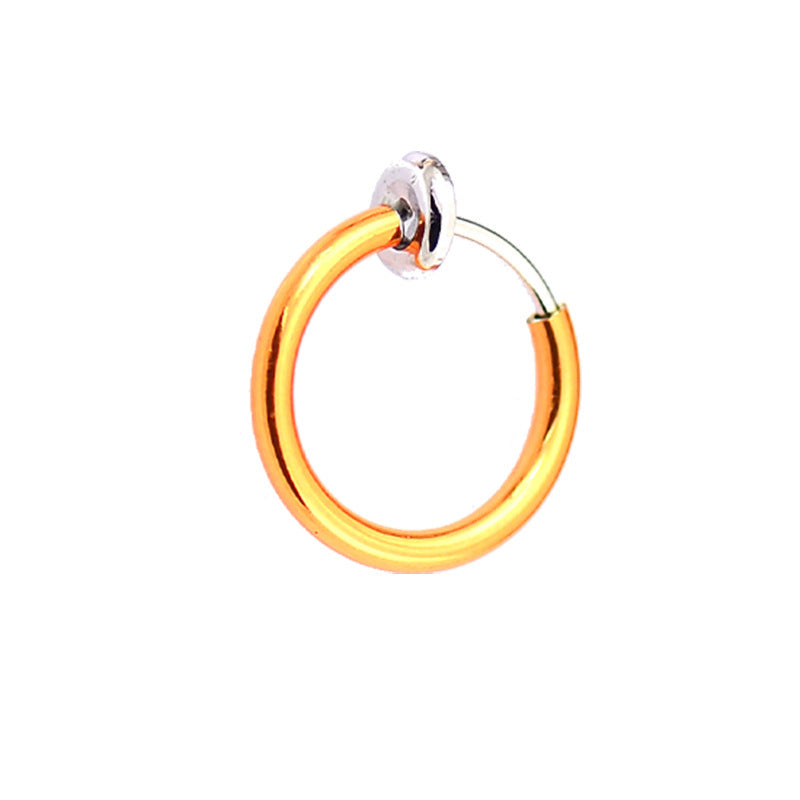 Unisex Pseudo Elastic Clip-on Round Spring Earrings