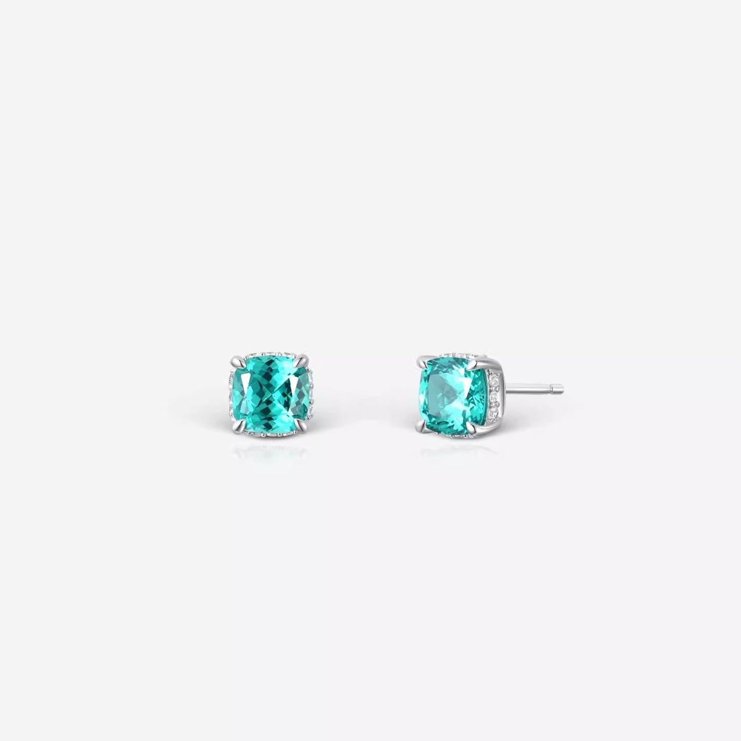High Carbon Rhinestone Green Colored Gems Princess Pendants