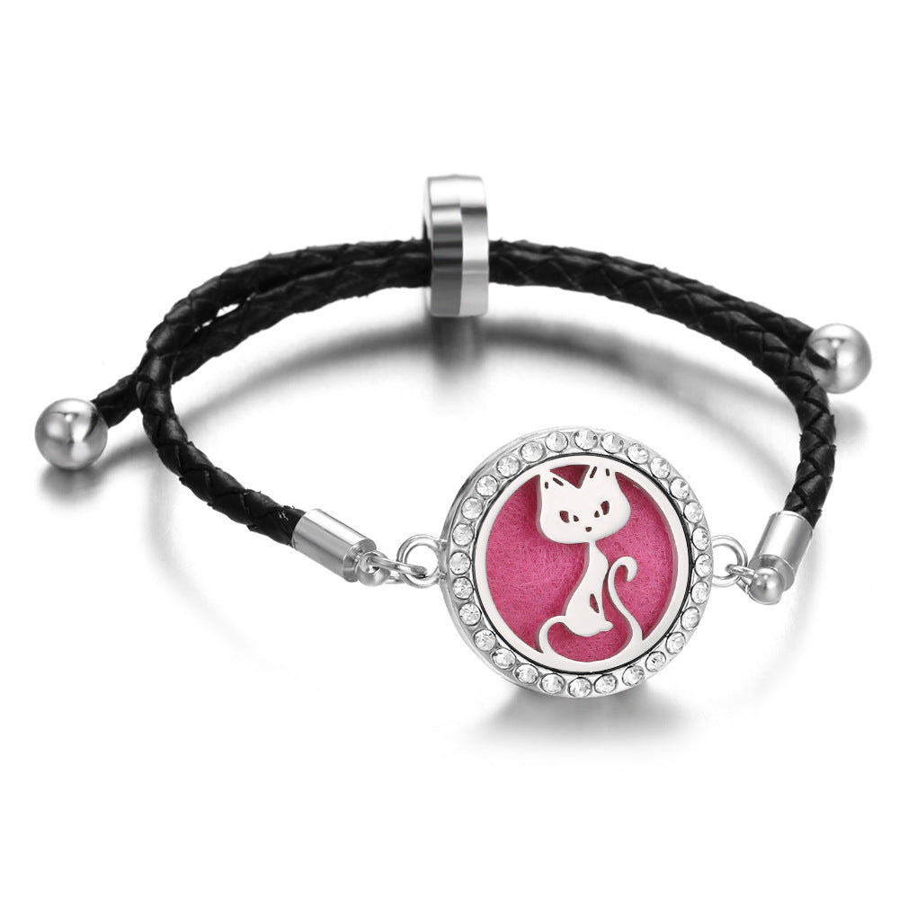 Leather Thread Perfume Diffuser Summer Braid Bracelet