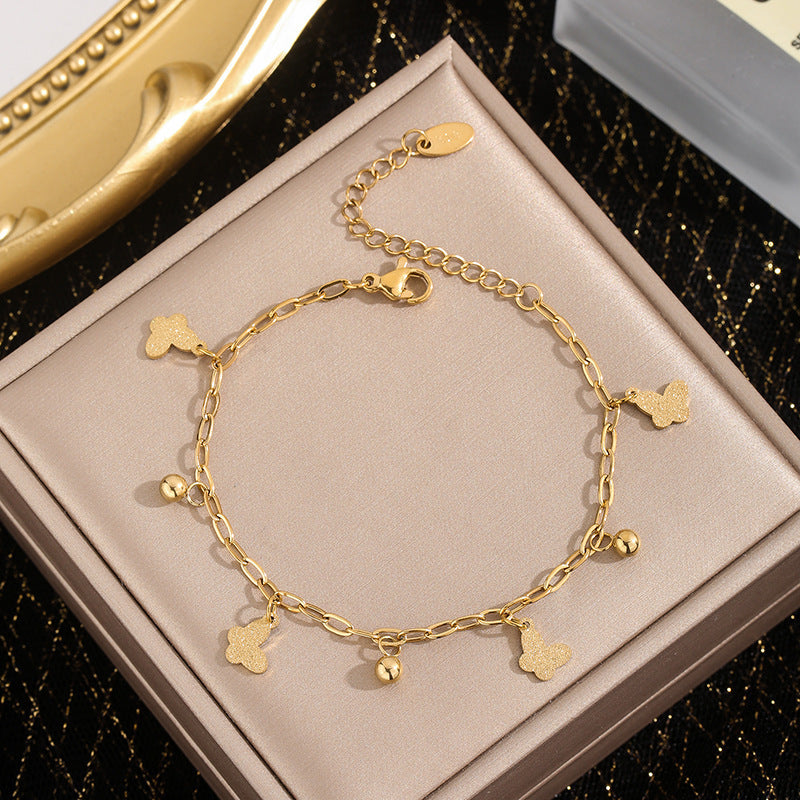 Steel No Fading Butterfly Fairy Female Bracelet
