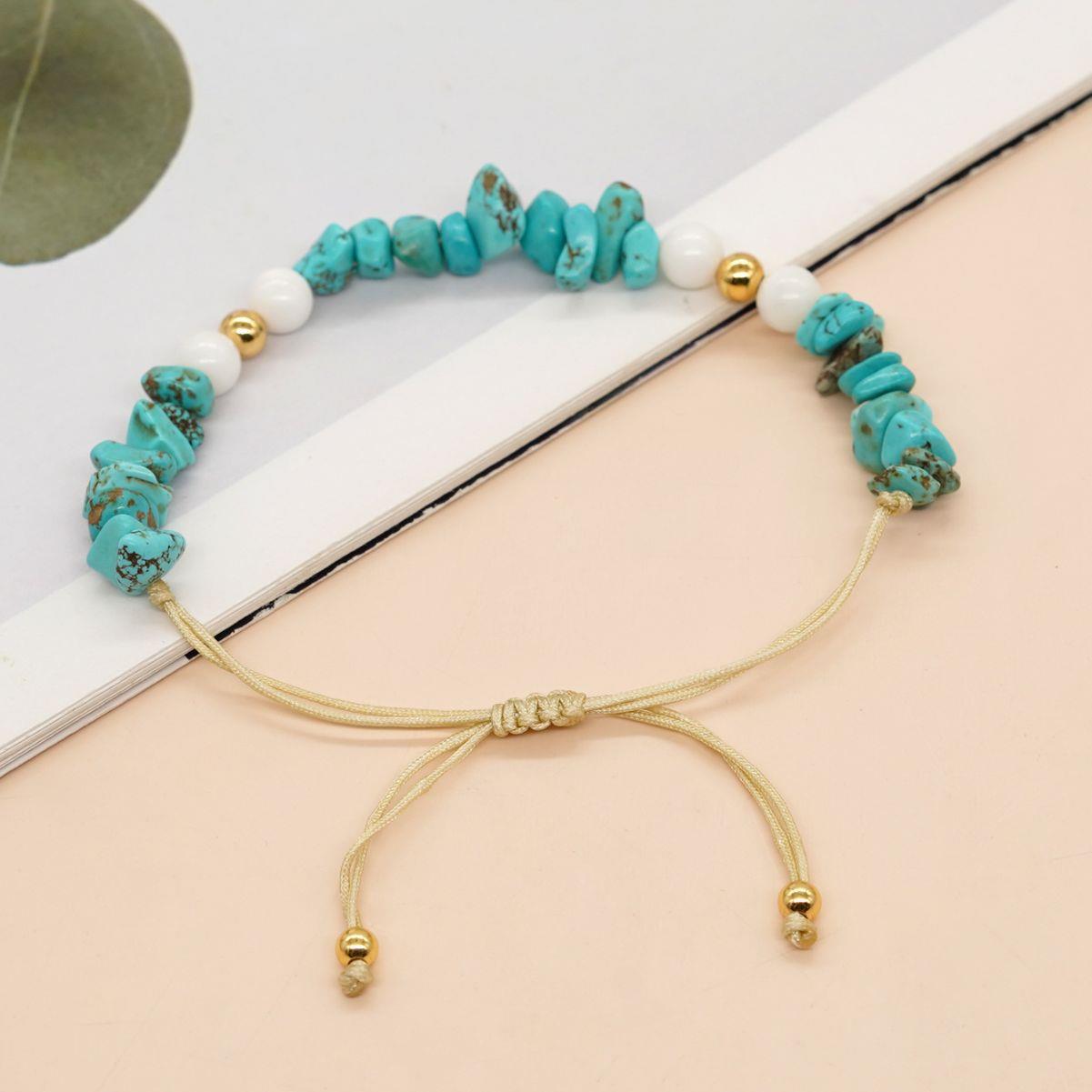 Women's Boho Turquoise Copper Bead Fashion Jewelry Bracelets