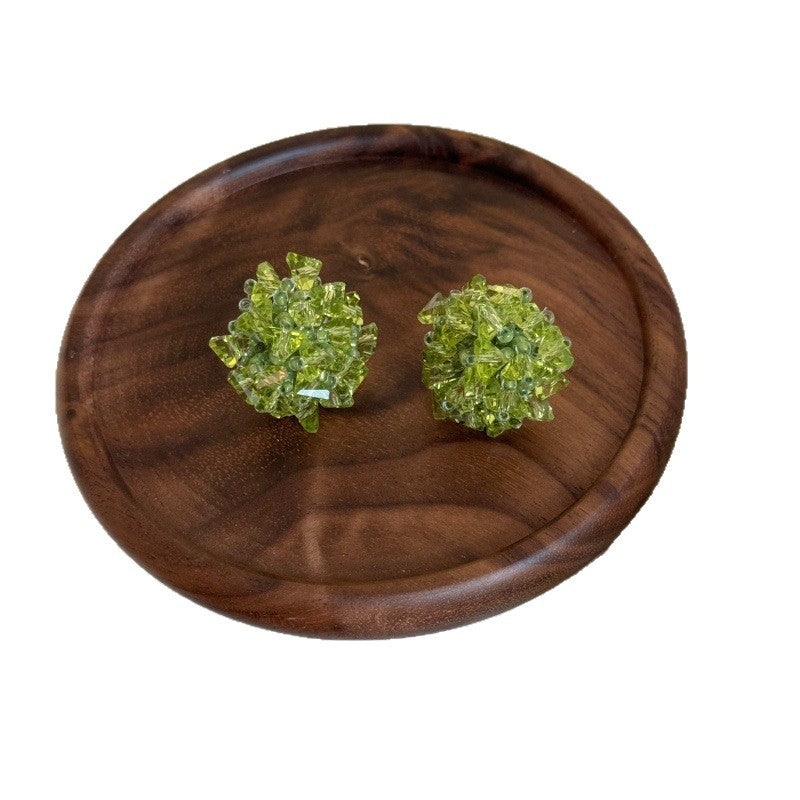 Fresh Beaded Niche High Sense Holiday Unique Without Pierced Ears Rings