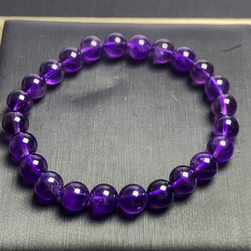 Natürliche Amethyst dunkelviolette transparente Lavendelarmbänder