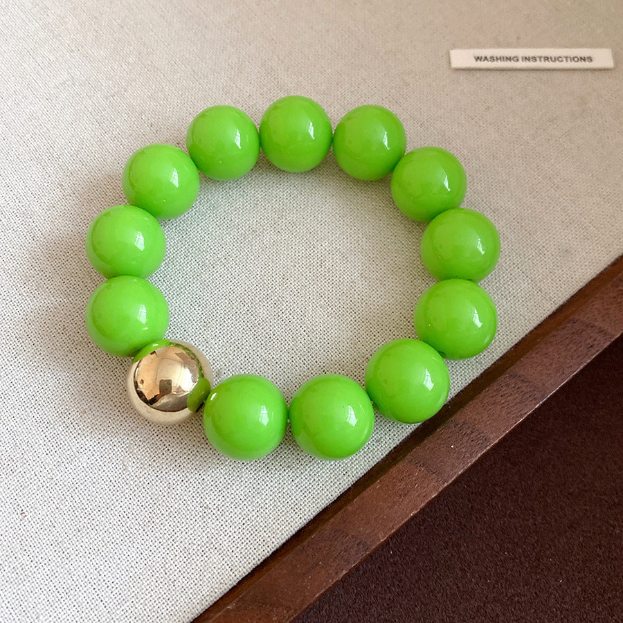 Dopamine Acrylic Beaded Sub Personality Light Luxury Bracelets