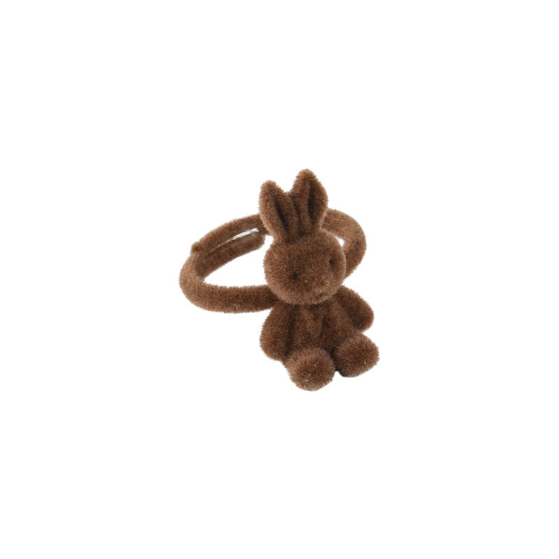 Rabbit Open French Vintage Veet Cute Rings