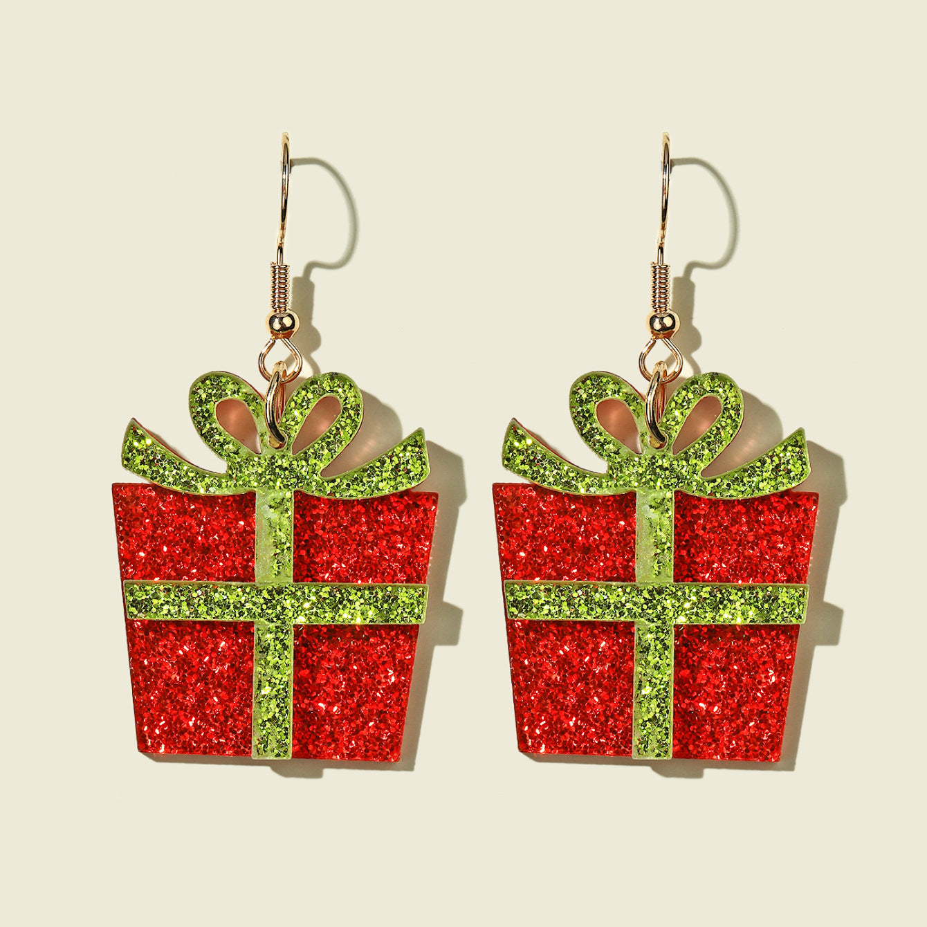 Boucles d'oreilles acryliques mignonnes et créatives en forme d'élan et d'arbre de Noël