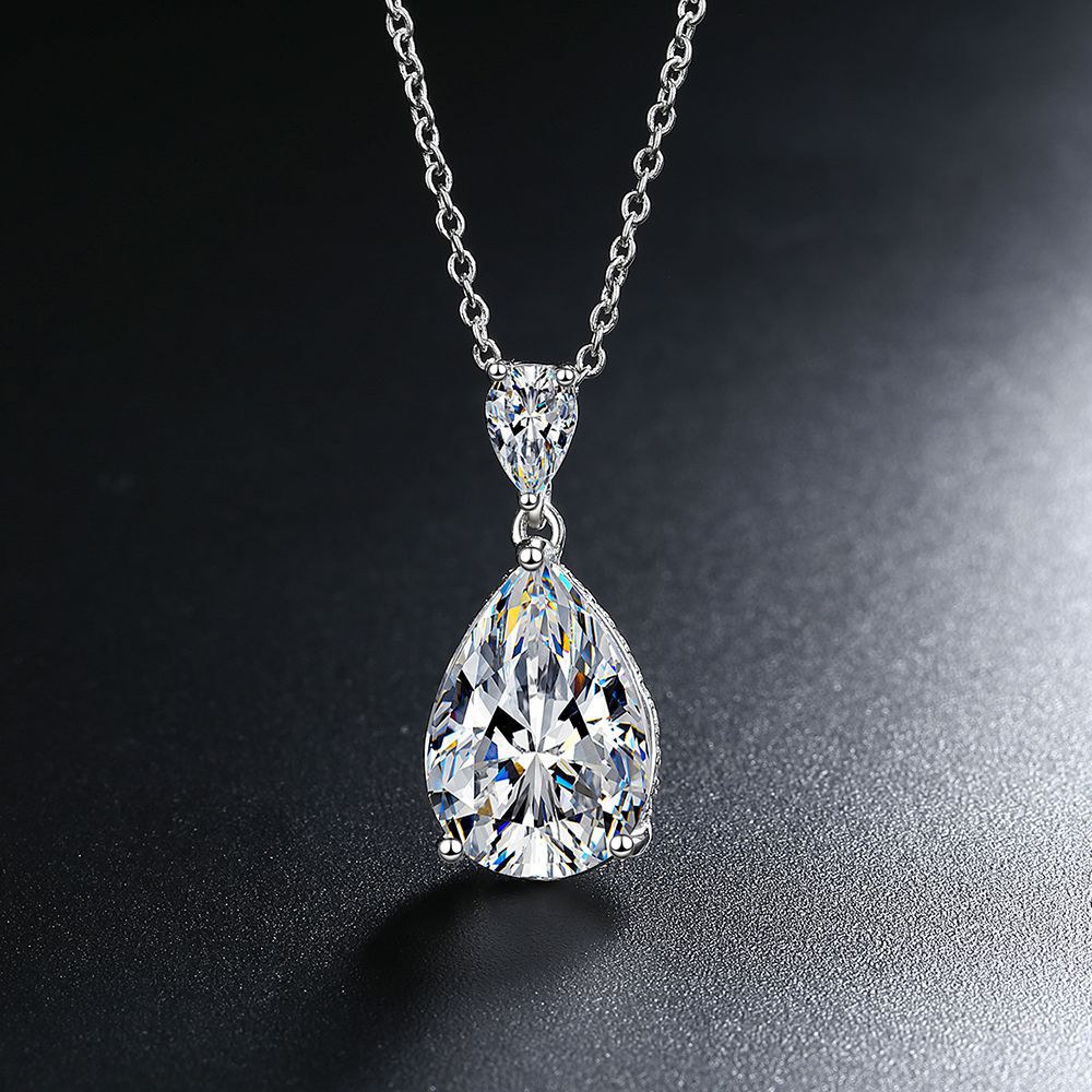 Drop Zircon Artistic Temperament Ornament Short Necklaces