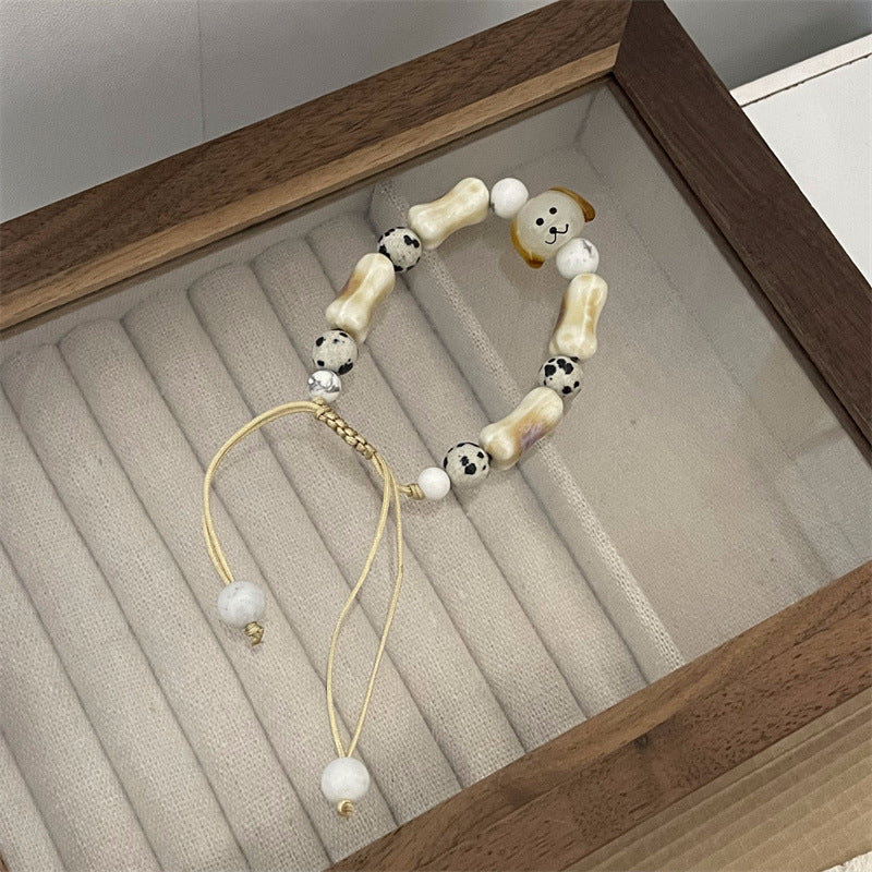 Cute Ceramic Female Elastic String Girlfriends Bracelets