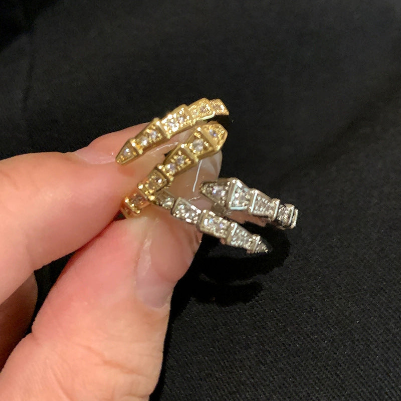 Interest Light Luxury Wind Open Stylish Simple Versatile Index Rings